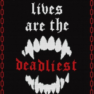 My Chemical Romance Black Parade Cross Stitch Pattern PDF