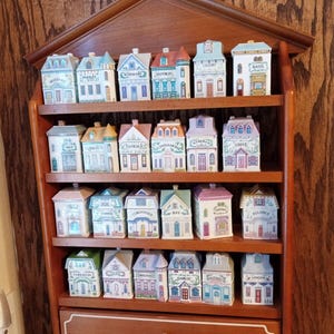 The Lenox Spice Village Complete Set w/ original rack 1989 24 Jars