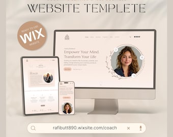 Wix Coaching Template | Wix Website Template Services & Wix Business Template | Wix life Coach template | Wix Website Designs | Wix Theme