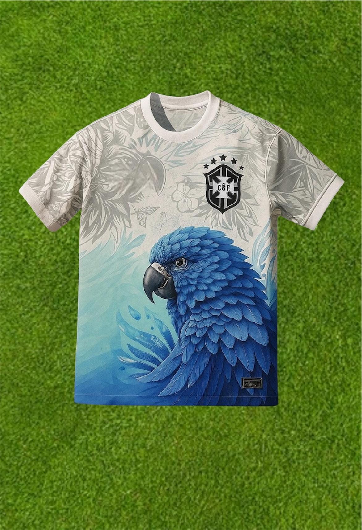 Brazil Concept Football Jersey - Blue Bird - Etsy