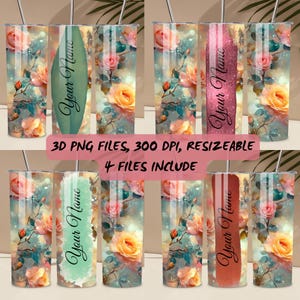 Fügen Sie Ihren eigenen Text, Frühling Floral Tumbler Wrap, 20 Unzen Skinny Floral Tumbler PNG Designs, Blumen Tumbler Wrap, digitaler Download hinzu