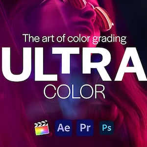 Kinetische LUTs Pack für Premiere Pro Final Cut DaVinci | Color Grading LUT Bundle für die Videobearbeitung | Film LUTs für YouTube & Reels