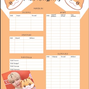 Hongjoong Monthly Budget Sheet