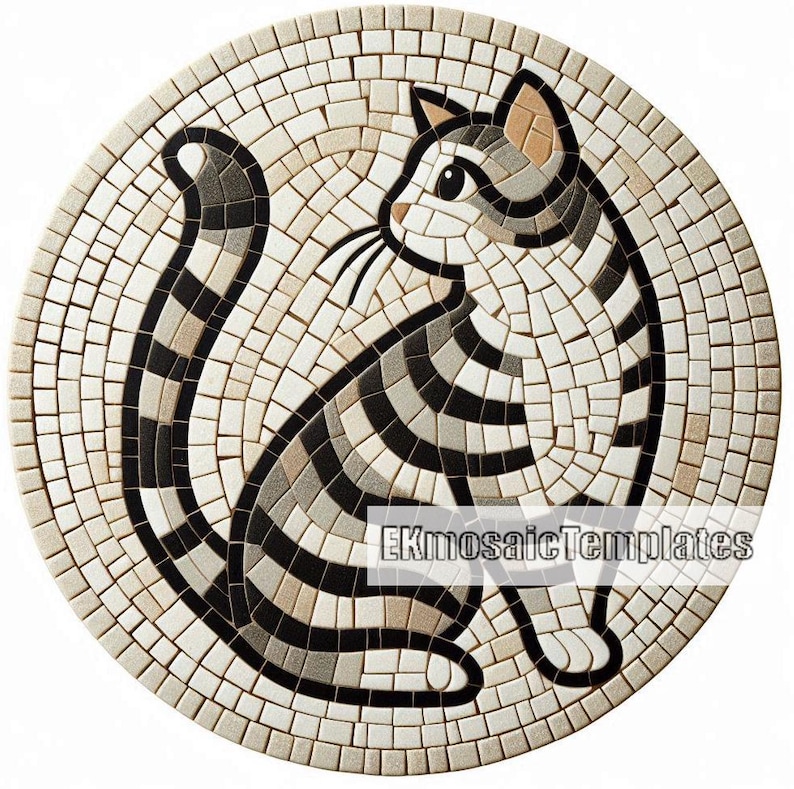 cat mosaic templates printable, mosaic stencils, mosaic art templates, mosaic patterns, mosaic template designs