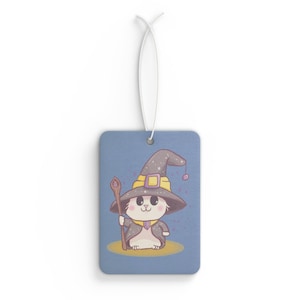 Cute Wizard Cat Air Freshener, Car Perfume, Pet Lover Gift, Birthday Decor, Aromatherapy Accessory