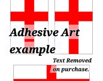St George Cross England Flag Bumper Stickers - 6x3 inch (Digital Download)