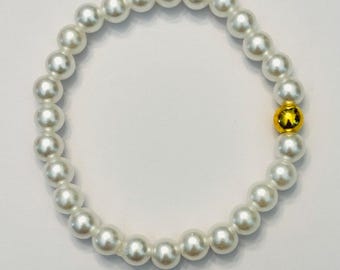 Pulseira de noiva de pérolas