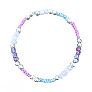 Shades of purple beaded bracelet | Shades of Royalty Beaded Bracelet | Twilight Tones Beads | Lavender Dreams jewelry | Plum & Lilac