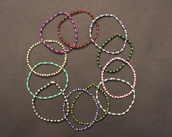Pulseiras Eras: Miçangas coloridas