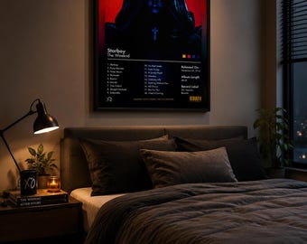 The Weeknd Starboy Album Art Poster Print (Wooden Framed)