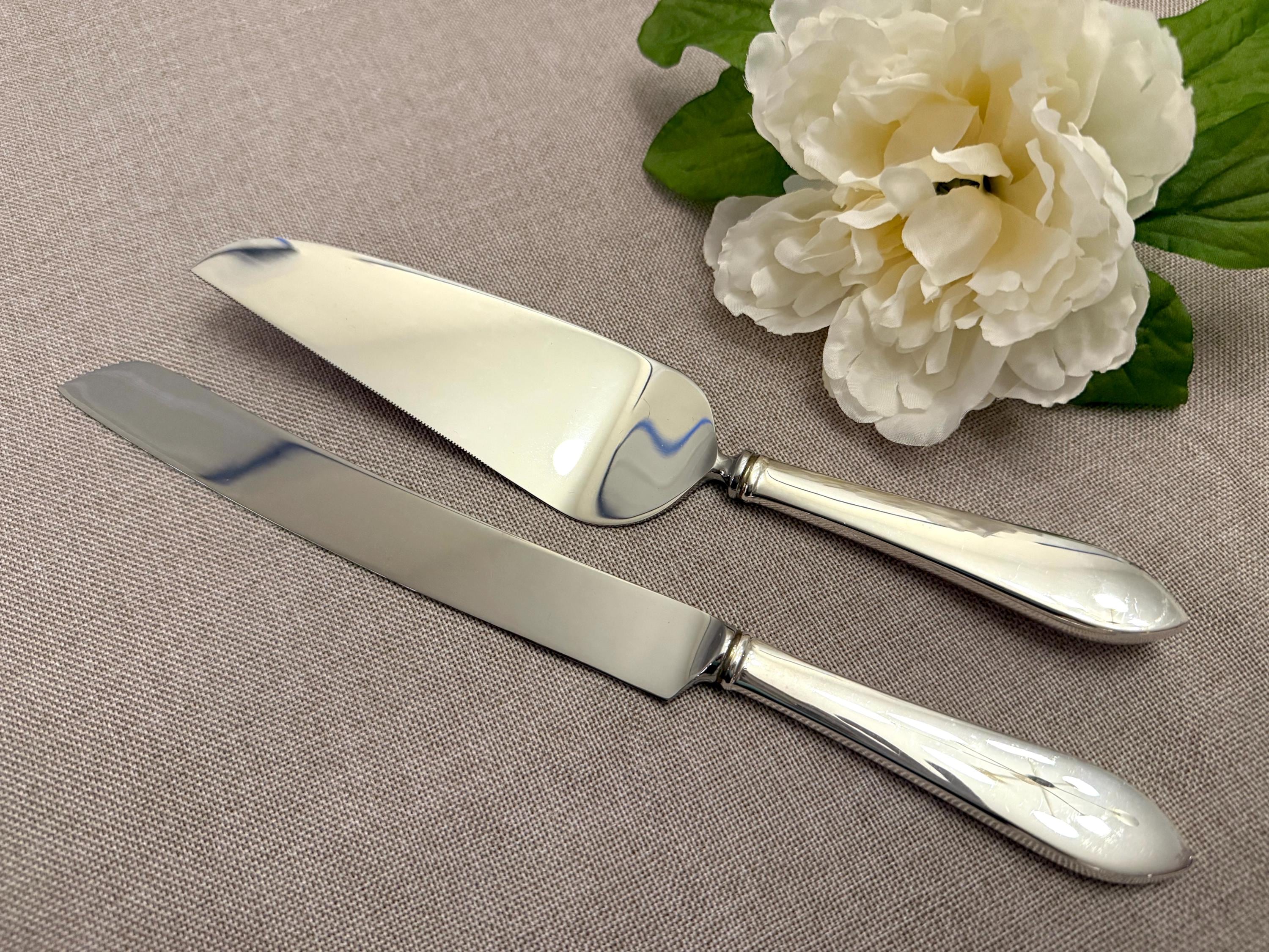 Tiffany & Co. Cake Knife and Server Set – Silverplate With