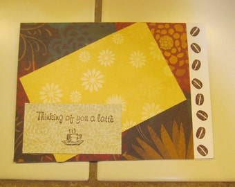 Thinking of You A Latte -- Coffee, Friendship, Greeting Card