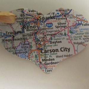 Atlas Herz Ornament -- Nevada, Carson City, Reno, Funken (Ref. Nr. 32)