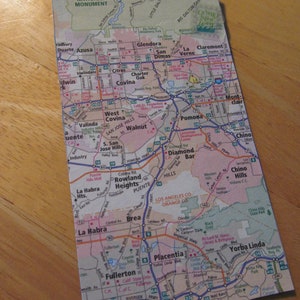 Road Trip Gift Tag/Bladwijzer -- Californië, SoCal, Anaheim, Yorba Linda, Pomona, Covina, Glendora, San Gabriel Mountains