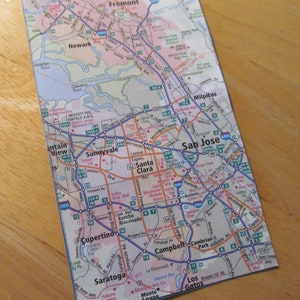 Road Trip Gift Tag/Bookmark -- California, Silicon Valley, Fremont, Milpitas, San Jose, Santa Clara, Sunnyvale, Union City
