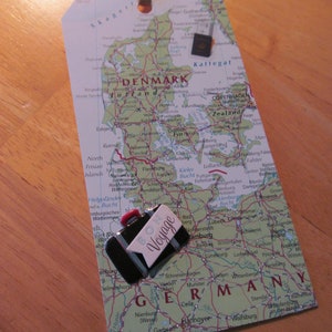 Road Trip Gift Tag/Bookmark -- Europe, Germany, Denmark