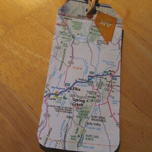Road Trip Gift Tag/Bookmark -- Nevada, Elko, Spring Creek, Carlin, Wells, Owyhee