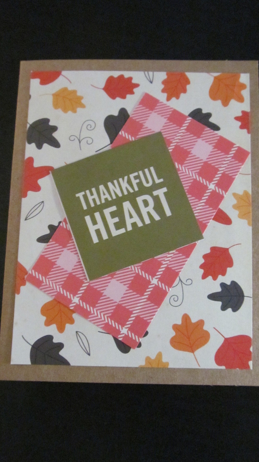 Cute Fall Card -- Thankful Heart - Etsy