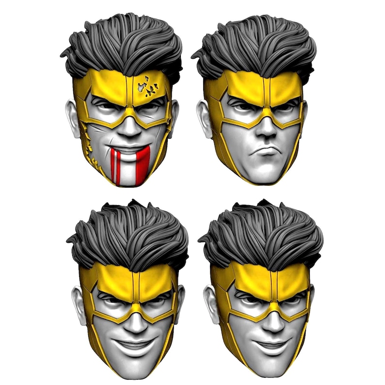 1/12 Scale Goggle Less Mark Variant Form Invincible Boy Show Head ...