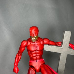 1/12 king bearded daredevil hand painted Headsculpt for mafex an ML DD figures