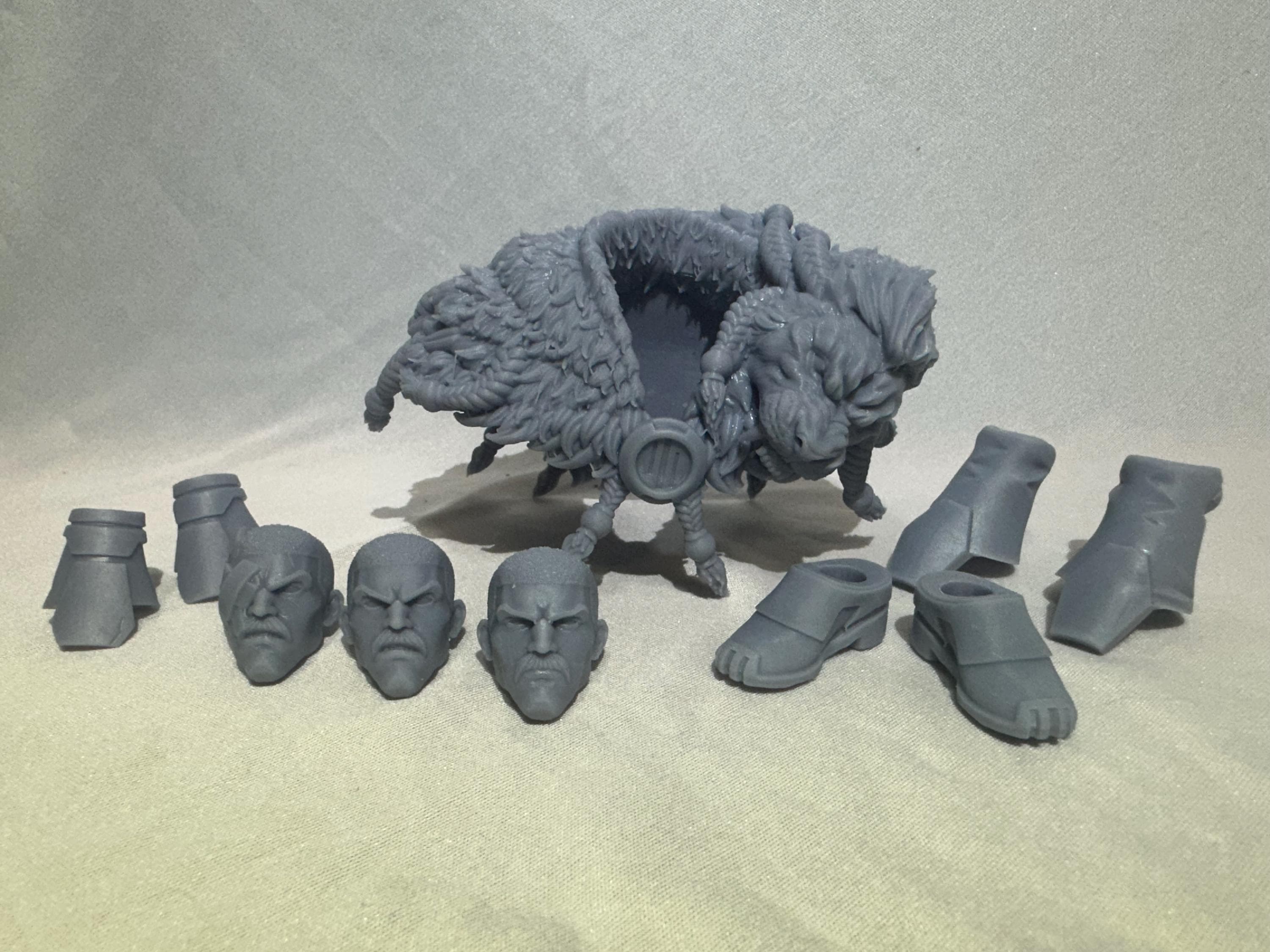 1/12 Scale Thragg Kit: Custom 3D Printed Villain with Cloak