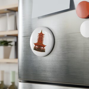BurZuu - Pagoda Button Magnets