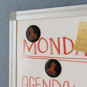 BurZuu - Pagoda Button Magnets