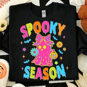 Trendy Spooky Season Halloween Png, Drip Spooky Vibes Png, Neon Bat Sublimation Design, Halloween Scary Shirt Design, Neon Halloween Png