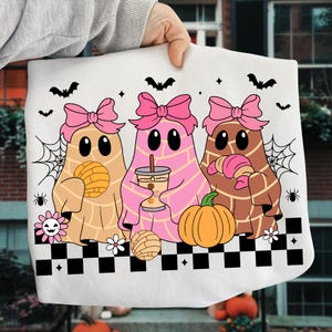 Funny Pantasmas Ghost Pan Dulce Png, Pantasmas PNG, Halloween Mexican Png, Mexican Conchas Ghost Png, Halloween Conchas Png, Pan-tasmas Png