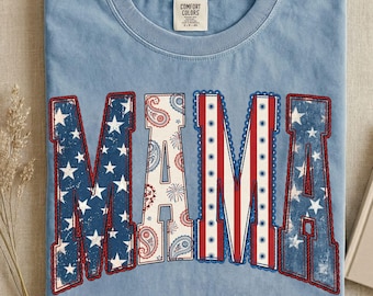 Mama Patriotic USA Flag Shirt (Digital Download)