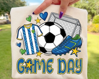 Giorno della partita di calcio in formato PNG, design retrò per maglietta da mamma calciatrice, stampa sublimatica personalizzata per calcio, Coquette Soccer in formato PNG, download digitale per mamme sportive