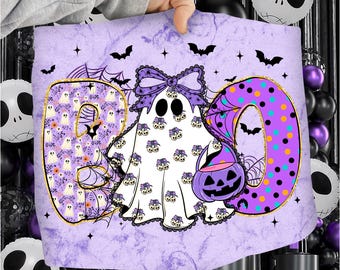 Boo de Halloween PNG, Boo de Halloween Sublimación, Boo de encaje Fantasma Bruja Murciélago, Fantasma de encaje PNG, Halloween PNG, Camiseta de Halloween, Boo Fantasma Camiseta Png