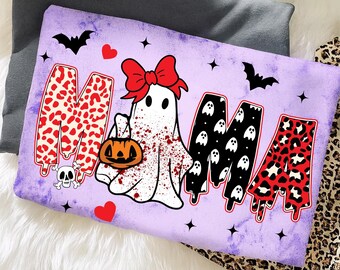 Maman Halloween fantôme rouge Png, Preppy Spooky Mama Png, Coquette Halloween PNG, Girly Halloween png, Maman Halloween Png, Preppy Halloween Png