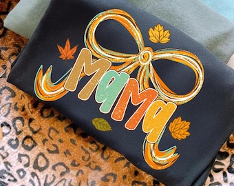Preppy Fall Mama png, herfst penseelstreek striksublimatie, herfstvibes png, herfst coquette, Fall Mama Coquette pompoen png