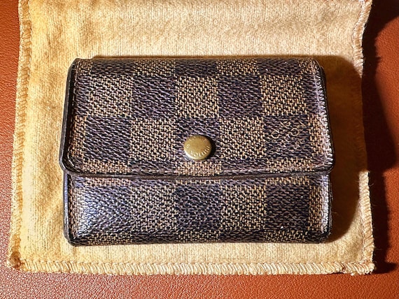 Authentic Louis Vuitton Damier Ebene Wallet – Bifold Compact Designer Wallet – Pre-Owned