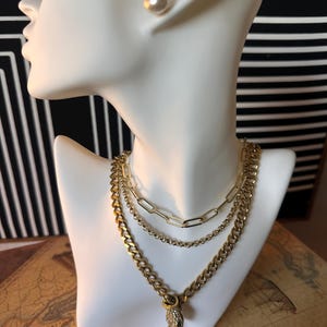 Gold Snake Necklace with Green Eyes Serpent Inspired Jewelry