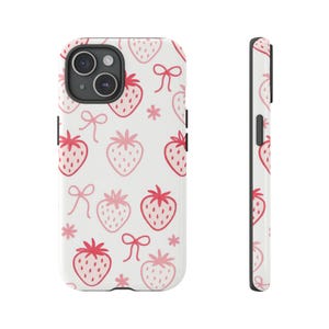 Strawberry and Bow Patterned Cases for iPhone