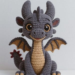 Crochet Dragon Pattern PDF: Beginner Friendly Amigurumi Tutorial image 8