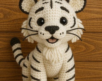 Crochet Tiger Cub Pattern: Easy Amigurumi Toy (PDF Pattern)
