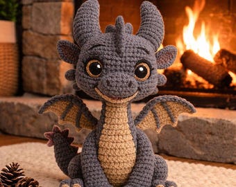 Crochet Dragon Pattern PDF: Beginner Friendly Amigurumi Tutorial