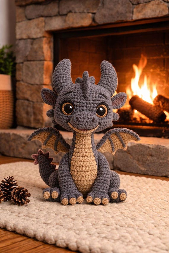 Crochet Dragon Pattern PDF: Beginner Friendly Amigurumi Tutorial