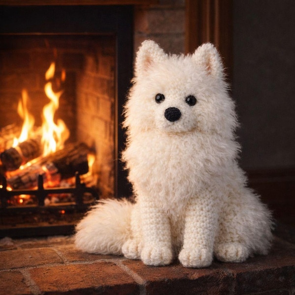 Padrão de crochê Amigurumi de Cachorro, Brinquedo de Cachorrinho Feito à Mão (Download em PDF)