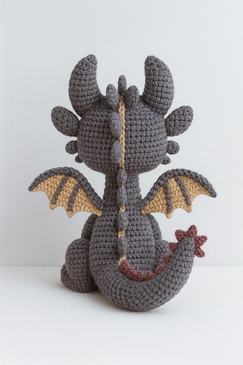 Crochet Dragon Pattern PDF: Beginner Friendly Amigurumi Tutorial image 4