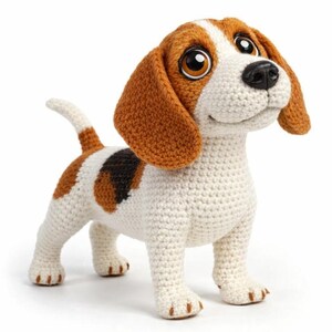 Beagle Dog Crochet Pattern PDF | Amigurumi Puppy Tutorial (Digital Download)