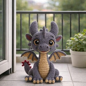 Crochet Dragon Pattern PDF: Beginner Friendly Amigurumi Tutorial image 5