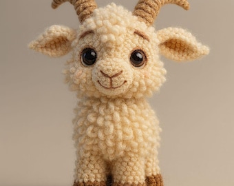 Gehaakt geitpatroon – amigurumi-knuffel van boerderijdieren (pdf-patroon)