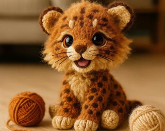 Amigurumi Leopard Cub Häkelanleitung • DIY Baby Plüschtier (PDF)
