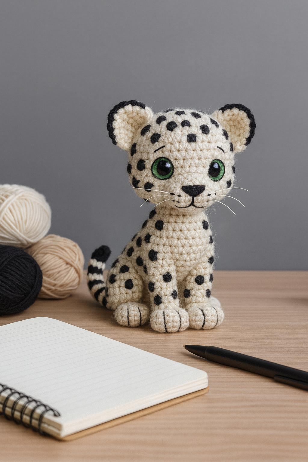 35 Endangered Animal Crochet: Leopard Crochet Patterns 5 Amigurumi Snow Leopard Crochet Pattern DIY Stuffed Toy
