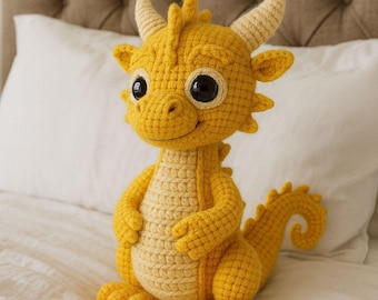 Amigurumi Dragon Crochet Pattern – Beginner Friendly Plush Toy (PDF Download)