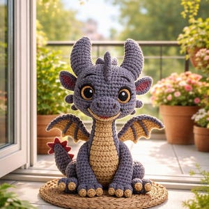 Crochet Dragon Pattern PDF: Beginner Friendly Amigurumi Tutorial image 9